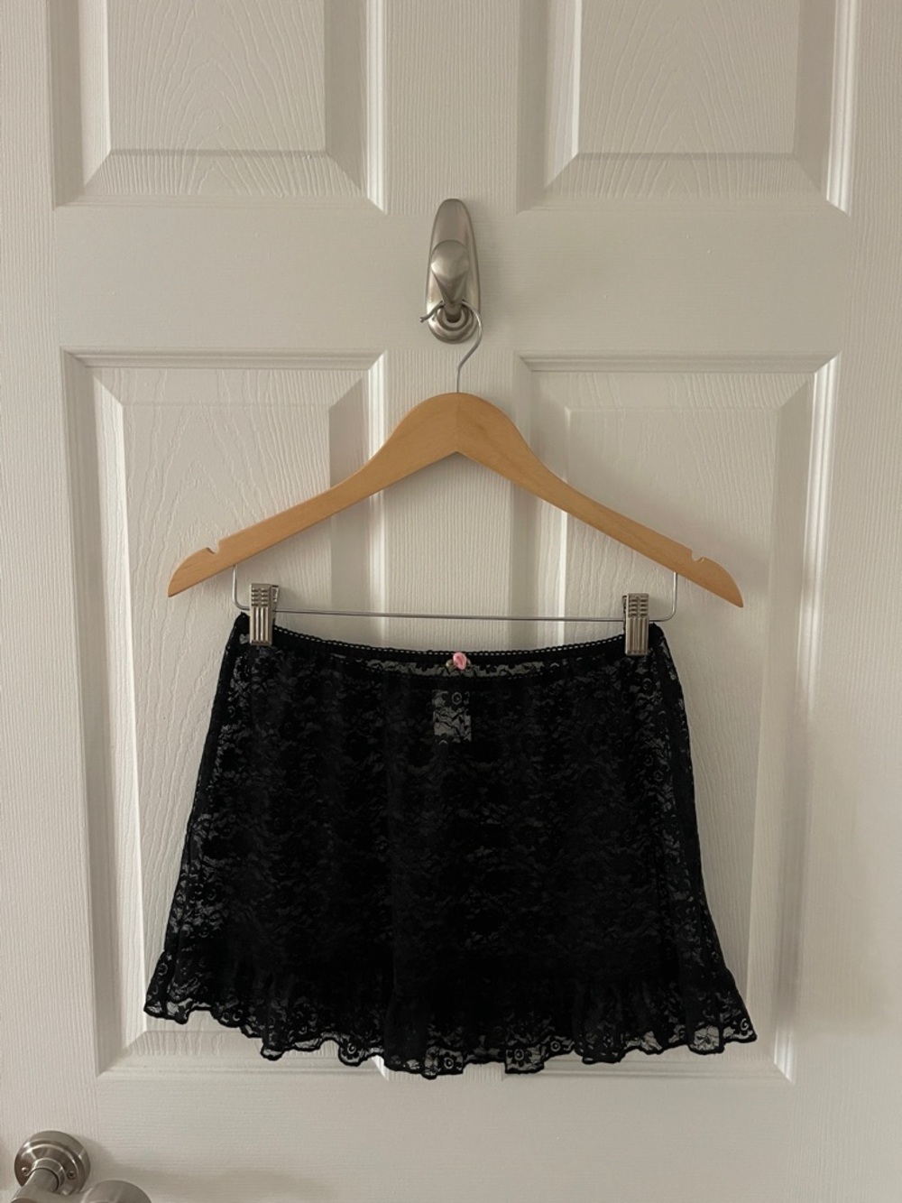 Wild Fable Ruffle Hem Lace Swim Cover Up Mini Skirt